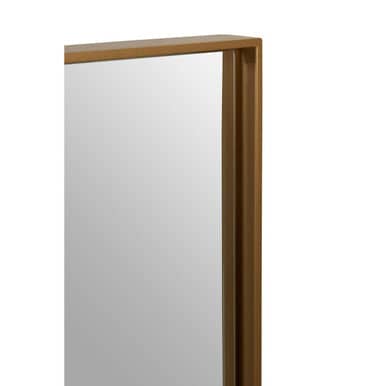 Ando Large Square Gold Finish Wall Mirror Orsina