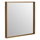 Ando Medium Square Gold Finish Wall Mirror Orsina