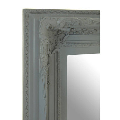 Orsina Decorative Wall Mirror with Intricate Grey Frame and Vintage Design for Elegant Home Decor