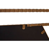Orsina Wall Mirror with a unique textured frame and sturdy hanging mechanism for elegant decor