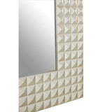 Orsina Wall Mirror with a textured geometric frame, perfect for enhancing any living space