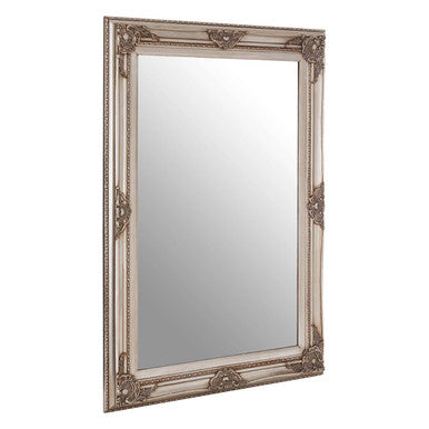 Elegant Orsina Wall Mirror with Ornate Silver Frame for Stylish Home Decor