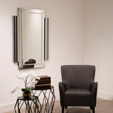Orsina Stylish Wall Mirror with Decorative Side Panels, Perfect for Enhancing Living Spaces