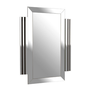 Orsina Wall Mirror with sleek silver accents and rectangular design for modern interiors
