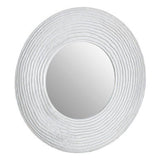 Athena Round Wall Mirror with Silver Finish Orsina