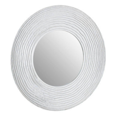 Athena Round Wall Mirror with Silver Finish Orsina