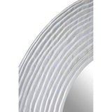 Athena Round Wall Mirror with Silver Finish Orsina