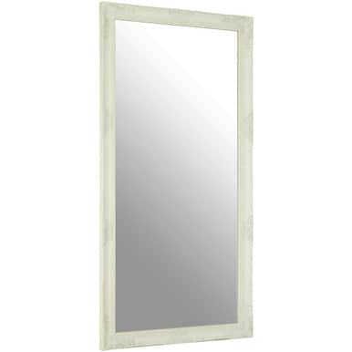 Andrey White And Brushed Gold Finish Wall Mirror Orsina