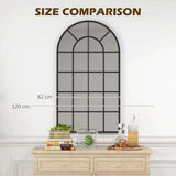 Wise Galleria Wall Mirror with an elegant design, measuring 120 cm by 62 cm, perfect for any bathroom