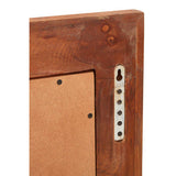 Close-up of an Orsina Wall Mirror frame showing wood grain and hanging mechanism
