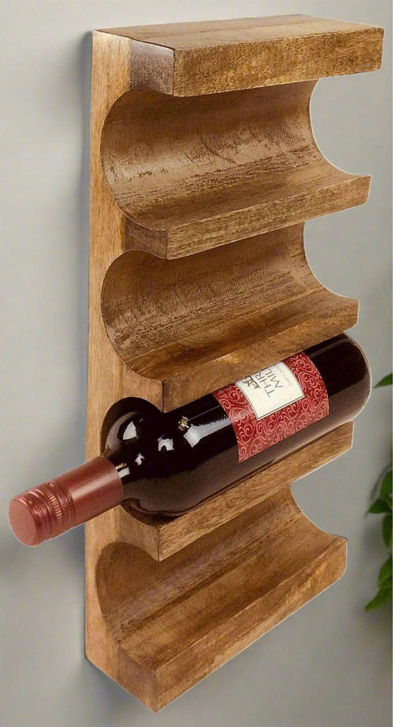 Wall Mounted Wooden Wine Rack Geko Products