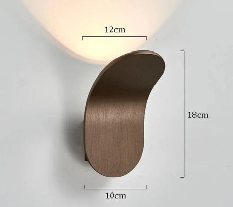 Nisu Home Modern Wall Sconce in Bronze Finish with Soft Glow Light for Elegant Wall Lighting