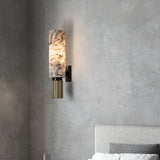 Nisu Home Wall Sconce with Marble Finish and Elegant Design for Bedroom Illumination