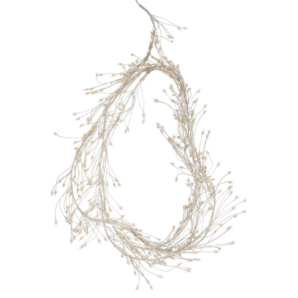 Shades 4 Seasons Warm White Cluster String Lights CLEAR METAL Shades 4 Seasons