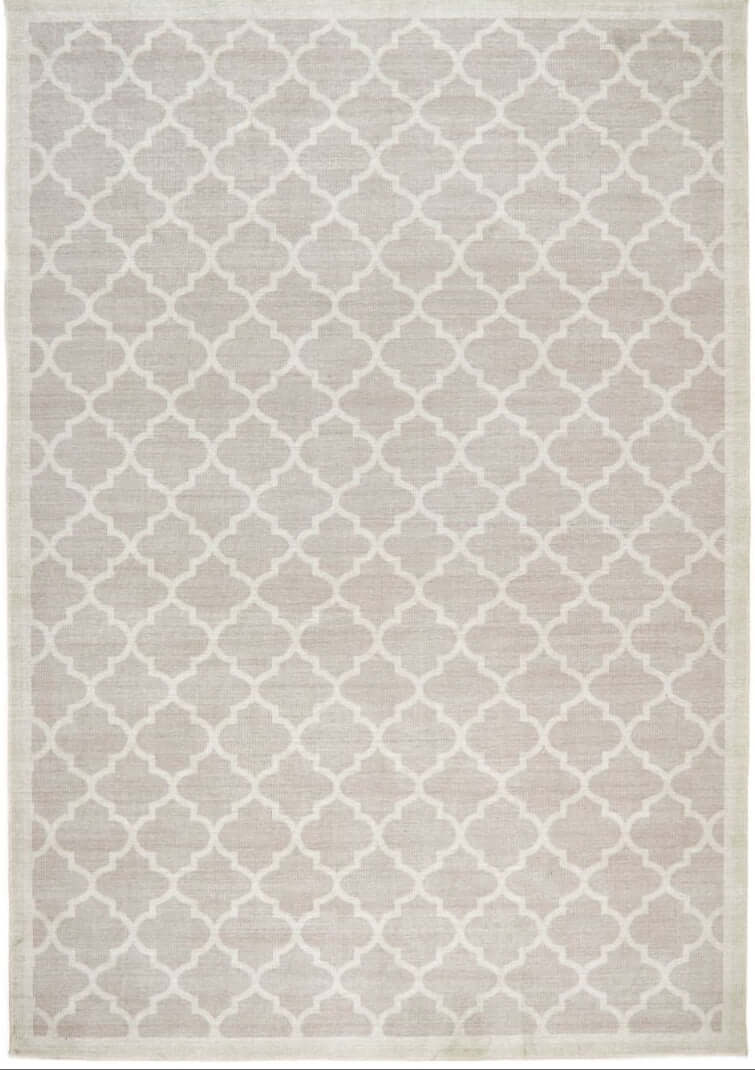Stylish beige geometric patterned washable rug for easy maintenance and elegance in any room