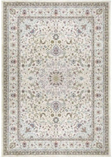 Elegant floral patterned washable rug in soft pastel colours, ideal for enhancing home decor