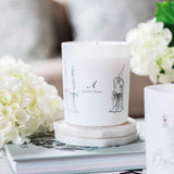 Avalon Home UK Wax Glass Candle with Elegant Design on a Decorative Table Setting