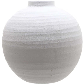Tiber Large Matt White Ceramic Vase WHITE CERAMIC Shades 4 Seasons