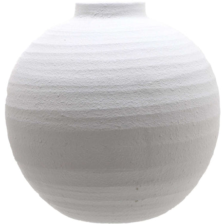 Tiber Large Matt White Ceramic Vase WHITE CERAMIC Shades 4 Seasons