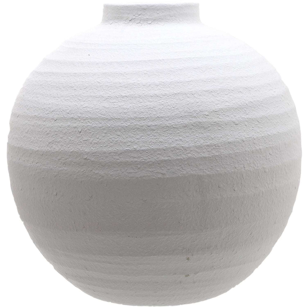 Tiber Large Matt White Ceramic Vase WHITE CERAMIC Shades 4 Seasons