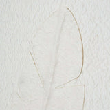 Large Quill White Feather Art Mounted In Beaded Frame Shades 4 Seasons