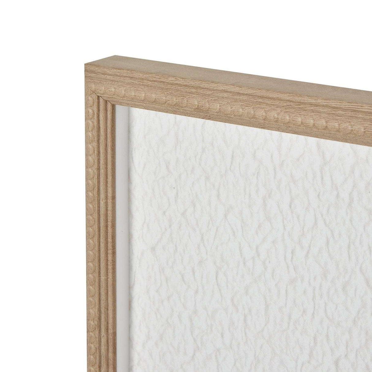 Large Quill White Feather Art Mounted In Beaded Frame Shades 4 Seasons