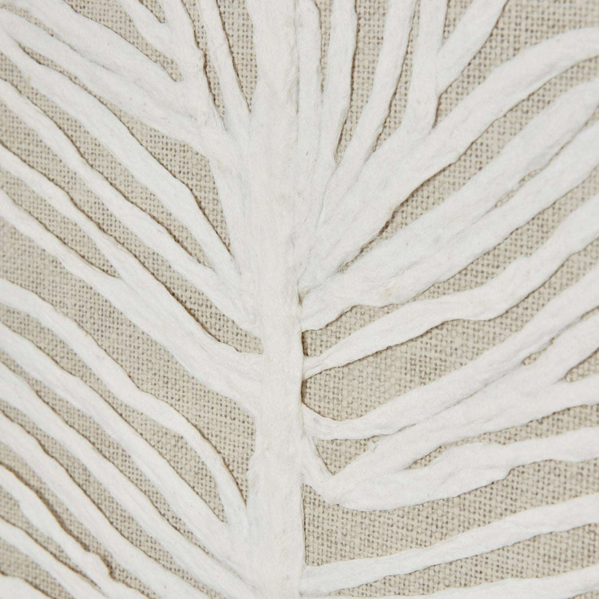 Large Plume White Feather Art Mounted In Beaded Frame Shades 4 Seasons