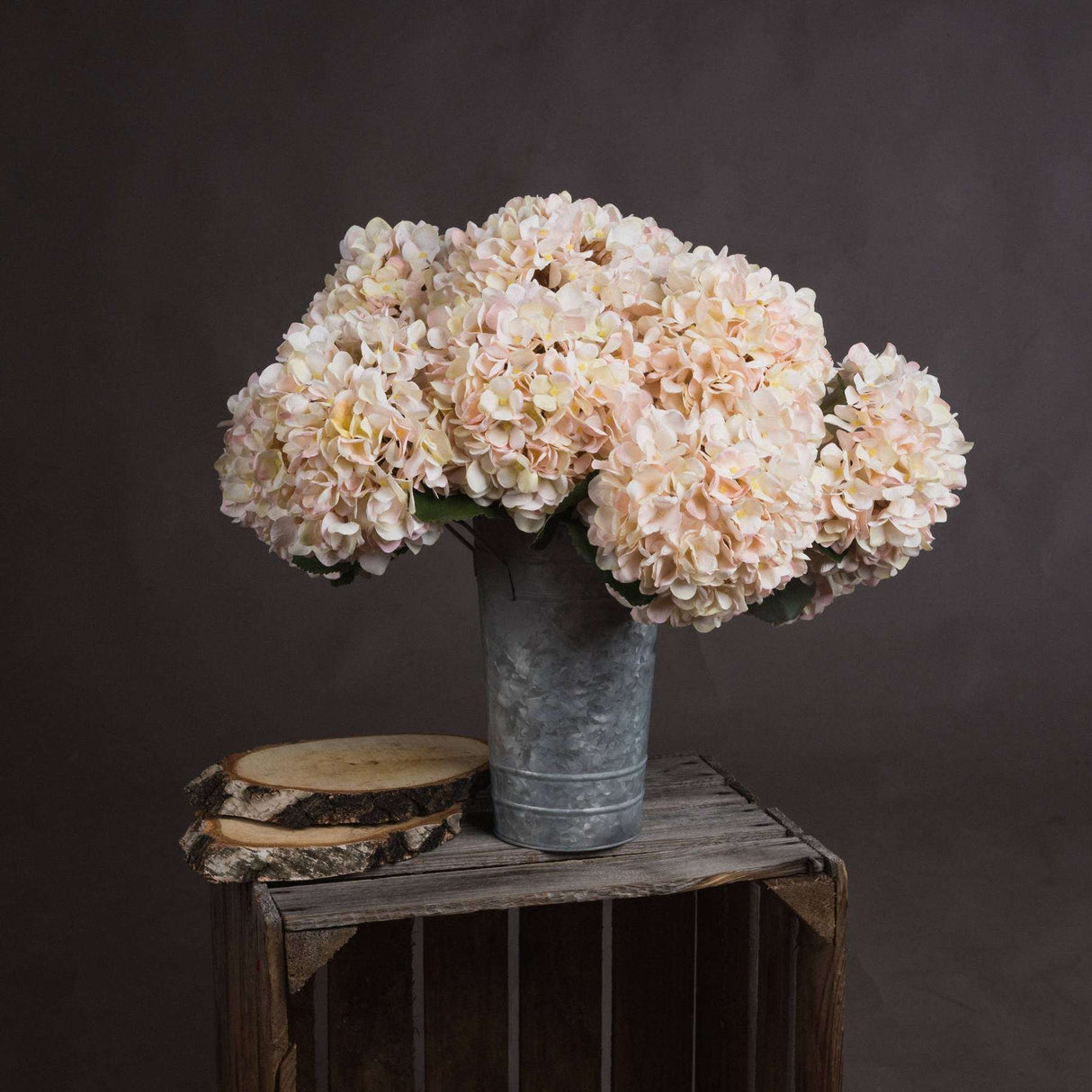 Shades 4 Seasons White Hydrangea Autumn Stem Decor WHITE PLASTIC Shades 4 Seasons