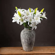 Shades 4 Seasons Realistic White Lily Artificial Stem WHITE PLASTIC Shades 4 Seasons