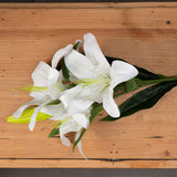 Shades 4 Seasons Realistic White Lily Artificial Stem Shades 4 Seasons