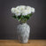 Shades 4 Seasons White Peony Single Stem Spring Flower WHITE PLASTIC Shades 4 Seasons
