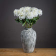 Shades 4 Seasons White Peony Single Stem Spring Flower WHITE PLASTIC Shades 4 Seasons