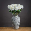 Shades 4 Seasons White Peony Single Stem Spring Flower WHITE PLASTIC Shades 4 Seasons