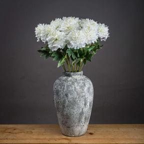 Shades 4 Seasons White Peony Single Stem Spring Flower WHITE PLASTIC Shades 4 Seasons