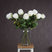 Shades 4 Seasons White Rose Single Stem Flower WHITE PLASTIC Shades 4 Seasons