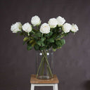 Shades 4 Seasons White Rose Single Stem Flower WHITE PLASTIC Shades 4 Seasons