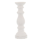 Matt White Ceramic Column Candle Holder WHITE CERAMIC Shades 4 Seasons
