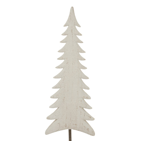 Whitewashed Tall Tree decorative piece for Christmas room decorations and festive home decor