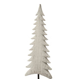 Whitewashed Tall Tree decoration for festive Christmas room decor, perfect for adding a seasonal touch