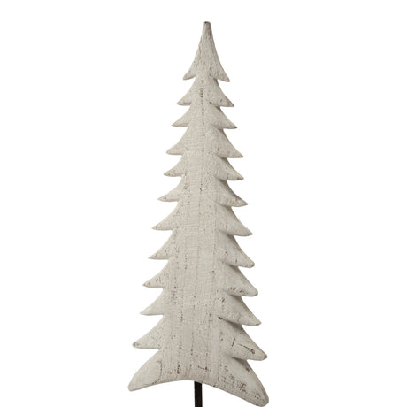Whitewashed Tall Tree decoration for festive Christmas room decor, perfect for adding a seasonal touch