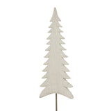 Whitewashed Tall Tree Decorative Accent for a Charming Christmas Room Decoration
