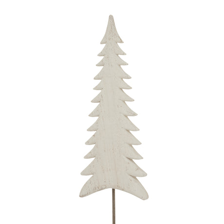 Whitewashed Tall Tree Decorative Accent for a Charming Christmas Room Decoration