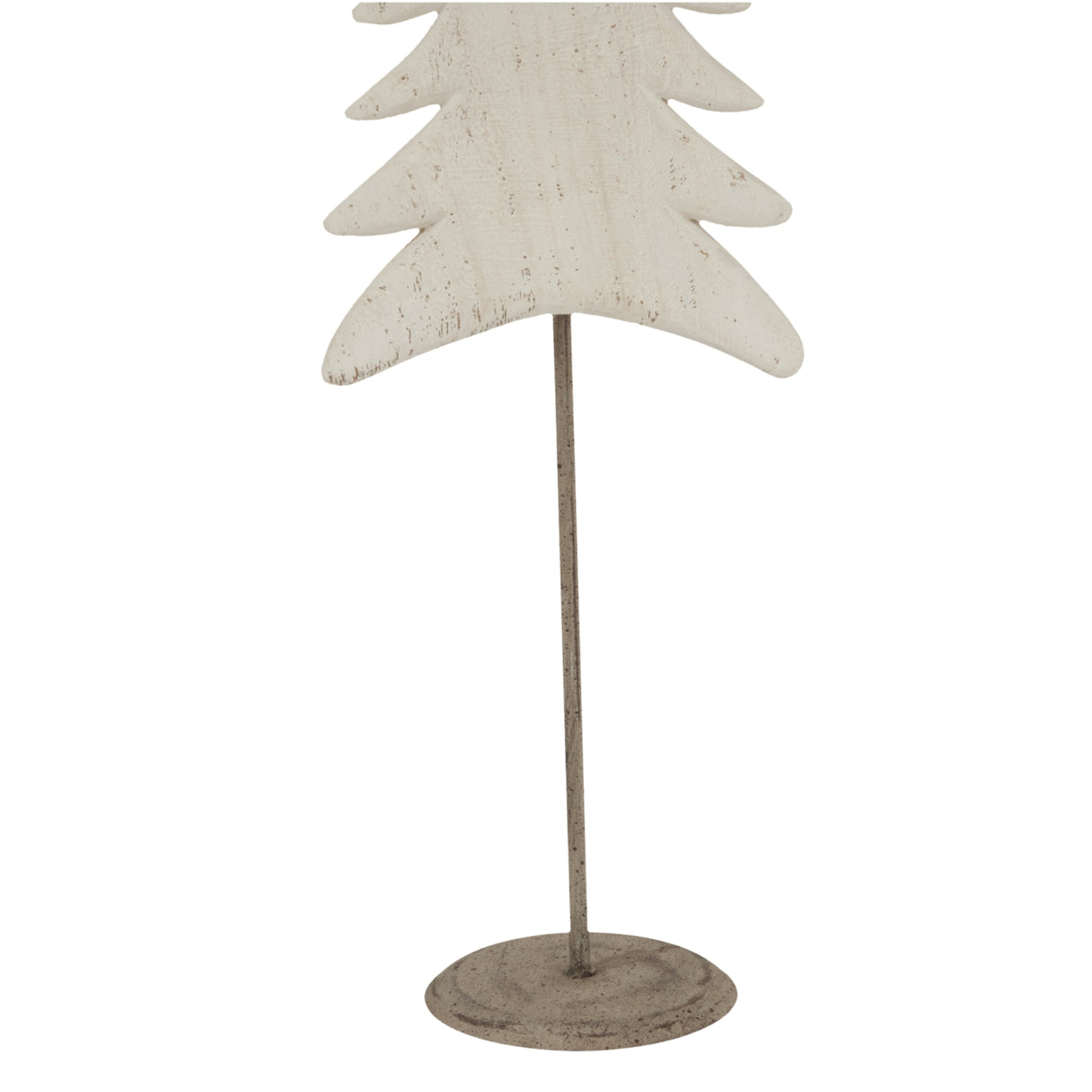Whitewashed Tall Tree Christmas decoration with rustic finish for festive home decor