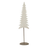 Whitewashed Tall Tree decoration perfect for enhancing festive Christmas room decor
