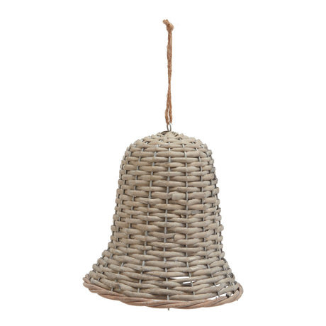 The Noel Collection Extra Large Wicker Bell Decoration BROWN WICKER Shades 4 Seasons