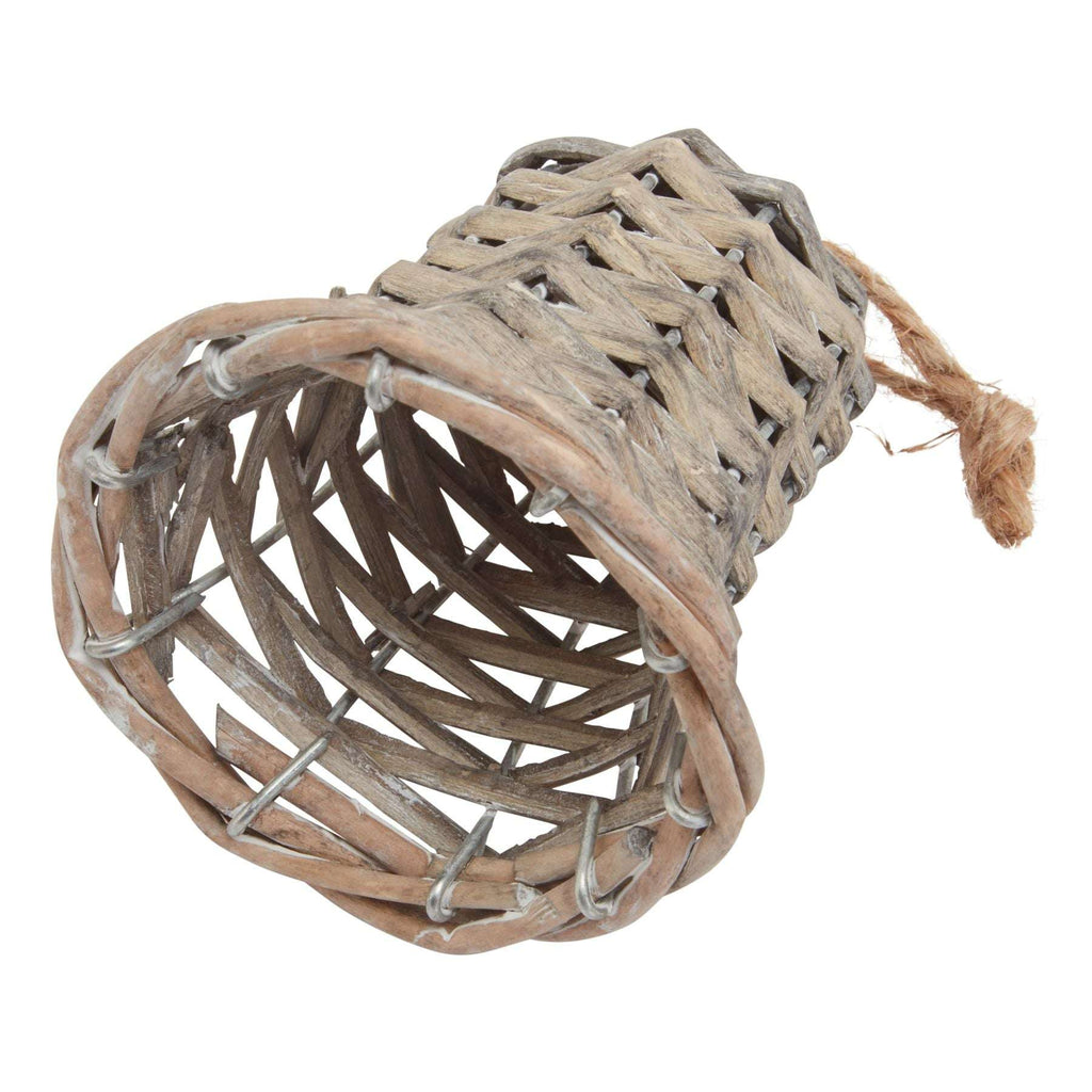 The Noel Collection Small Wicker Bell Decoration Shades 4 Seasons