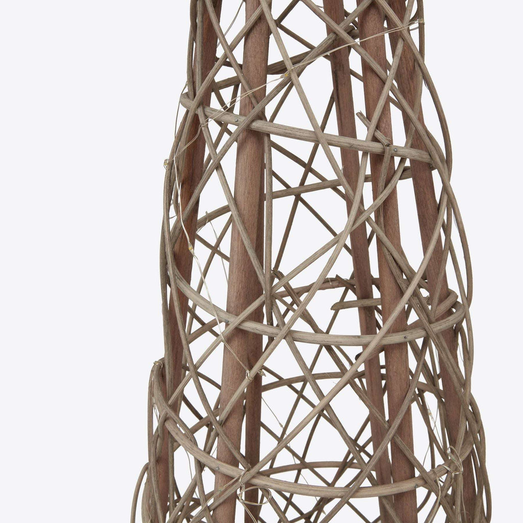 Small LED Wicker Christmas Tree With Star Shades 4 Seasons