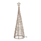 Large LED Wicker Christmas Tree With Star Shades 4 Seasons