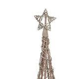 Large LED Wicker Christmas Tree With Star Shades 4 Seasons