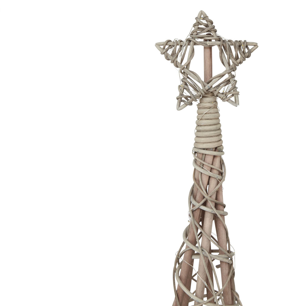 LED Wicker Christmas Tree With Star Shades 4 Seasons